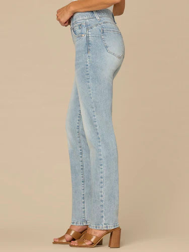 Ab Solution Straight Leg Jeans Light Blue Artisanal