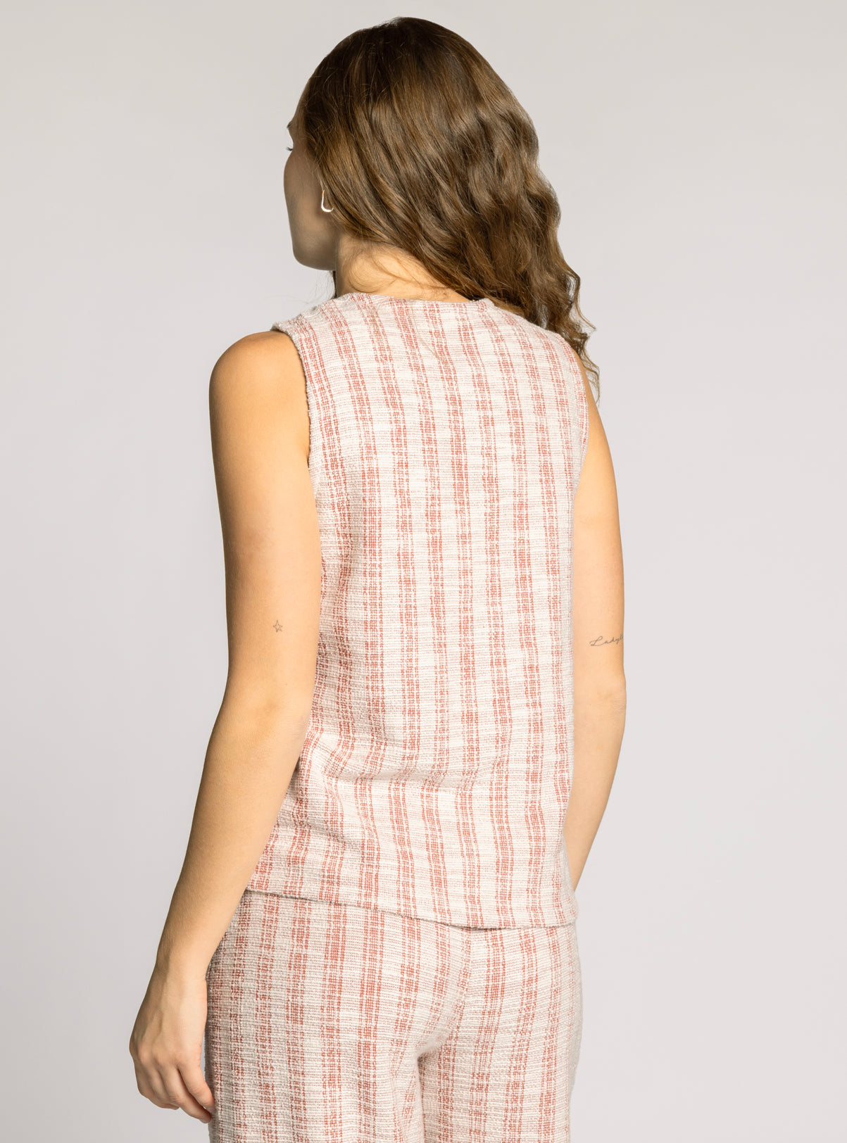 Zaria Tank Light Coral Rose