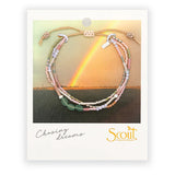 Mixed Media Bracelet Optimism | Green Aventurine