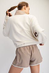 French Terry Playful Set Bone + Light Mocha