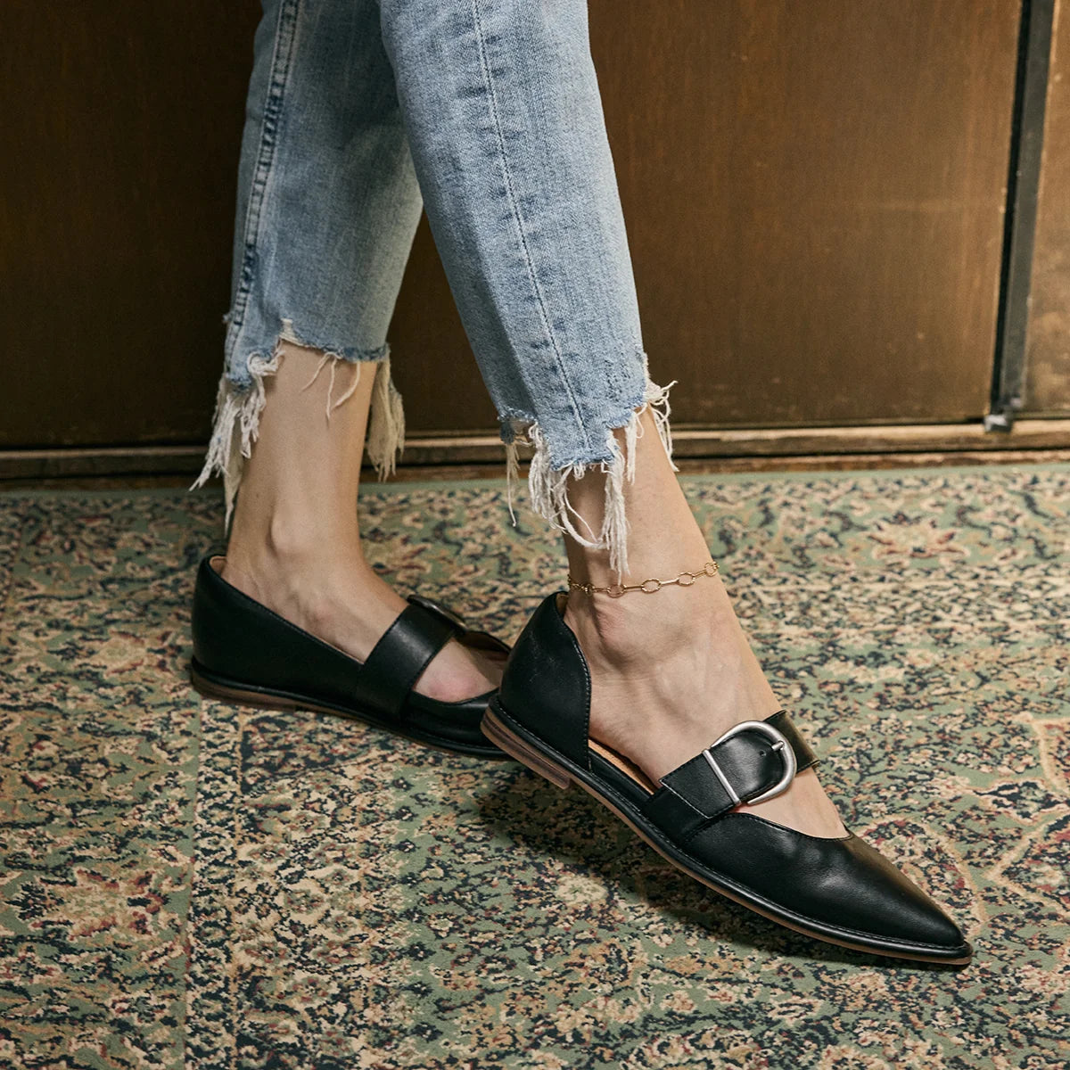 Romeria D'Orsay Flats Black