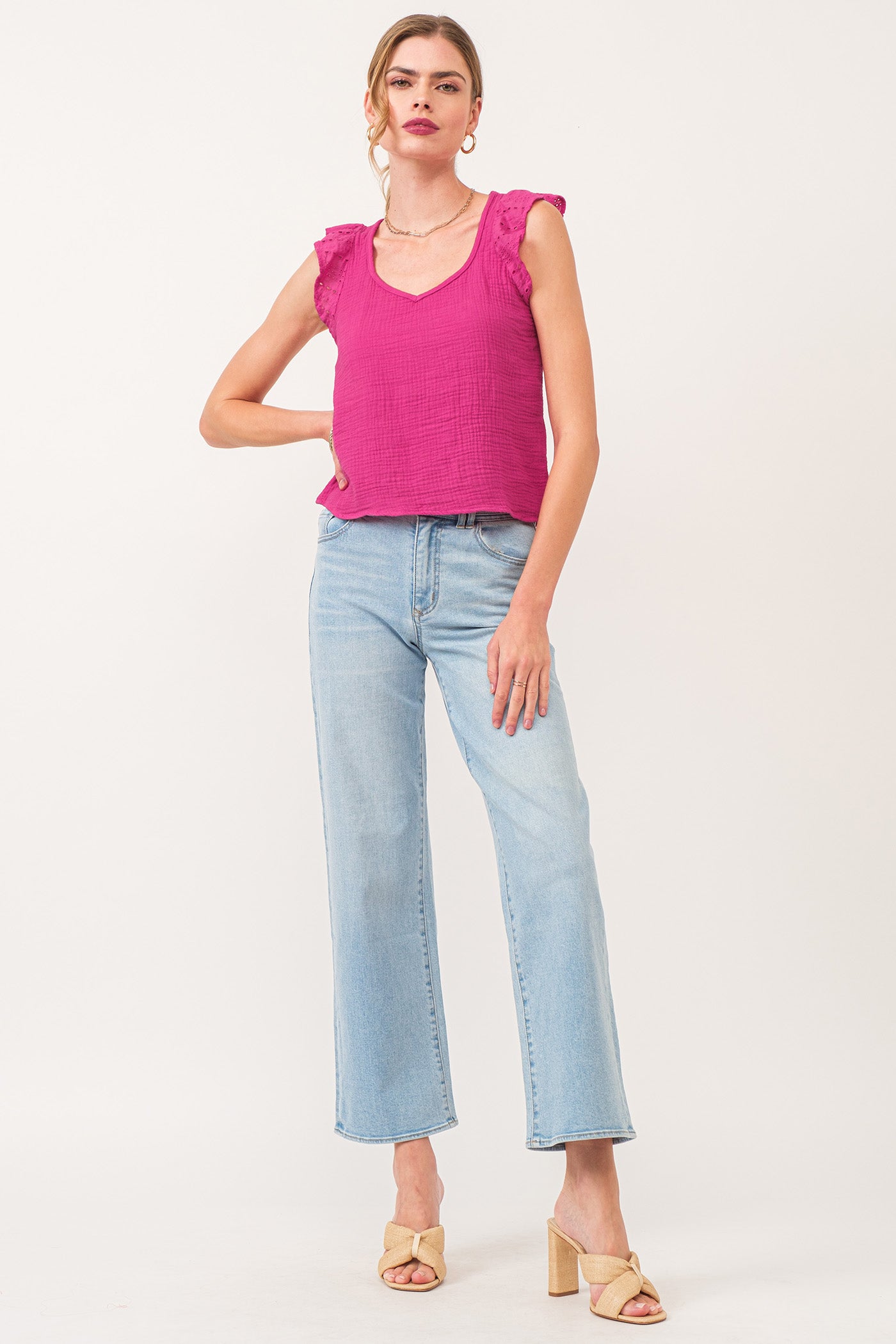Holly Super High Rise Clean Hem Jeans Austin