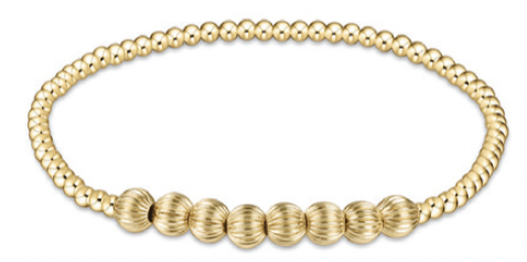 Dignity Beaded Bliss 2mm Bead Bracelet 5mm Gold