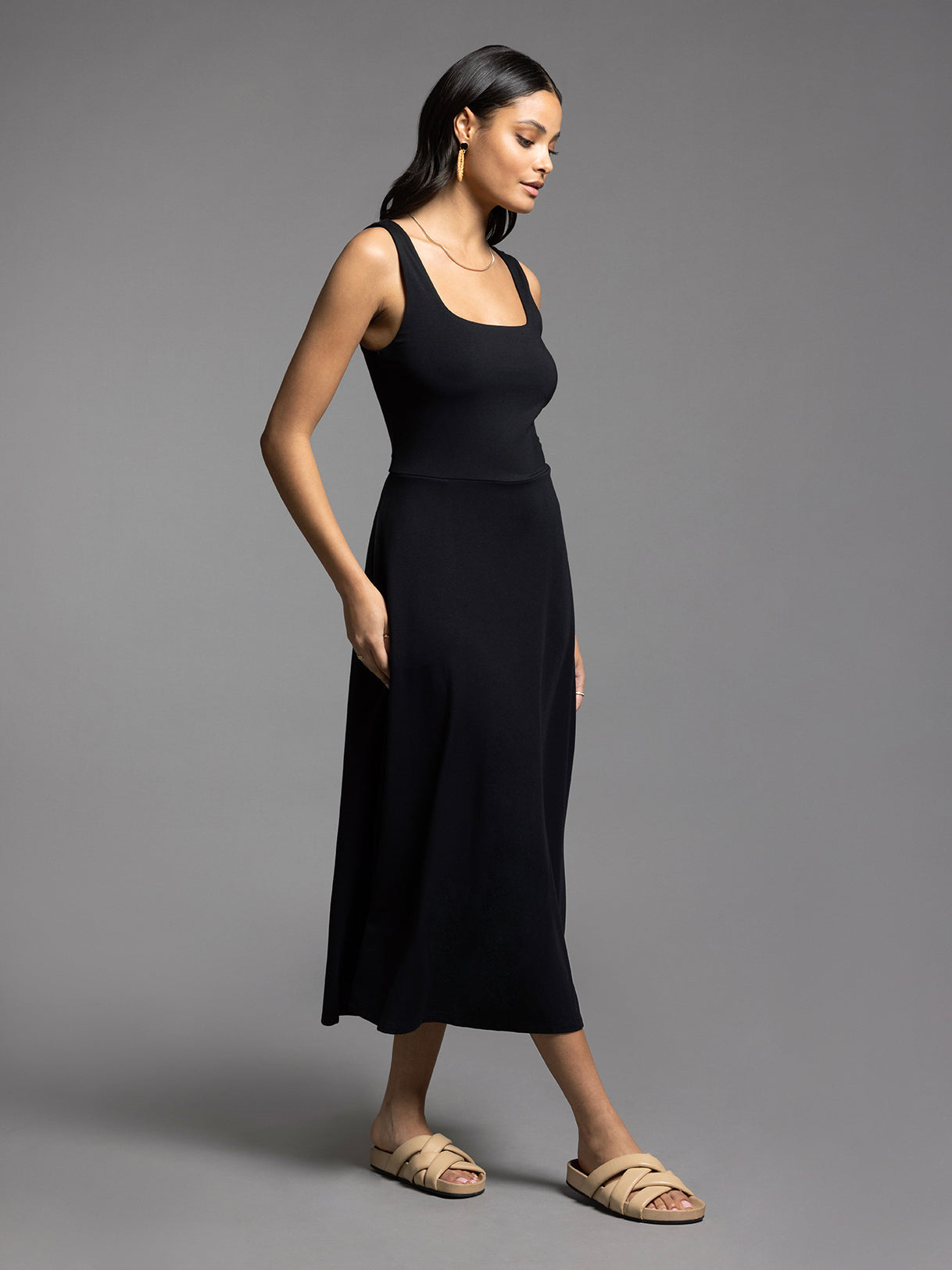 Tori Fit 'N Flare Dress Black