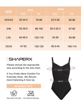 SHAPERX Tummy Control Shaperwear Butt Lift Seamless Bodysuit Beige