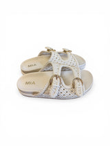 Trendy Woven Sandals Bone