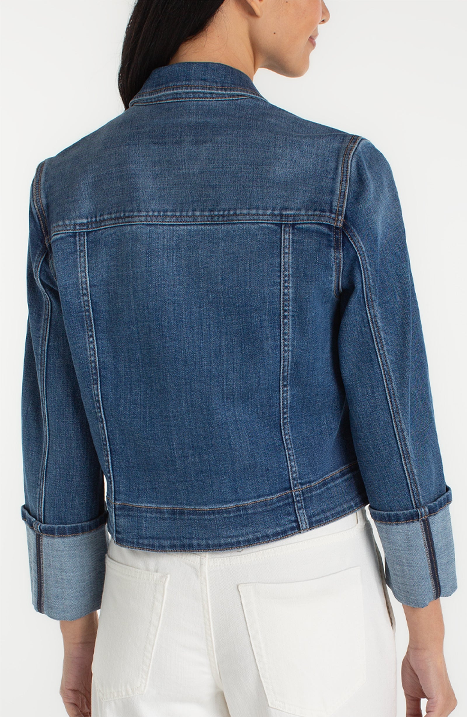 High Cuff Denim trucket Jacket West Ways