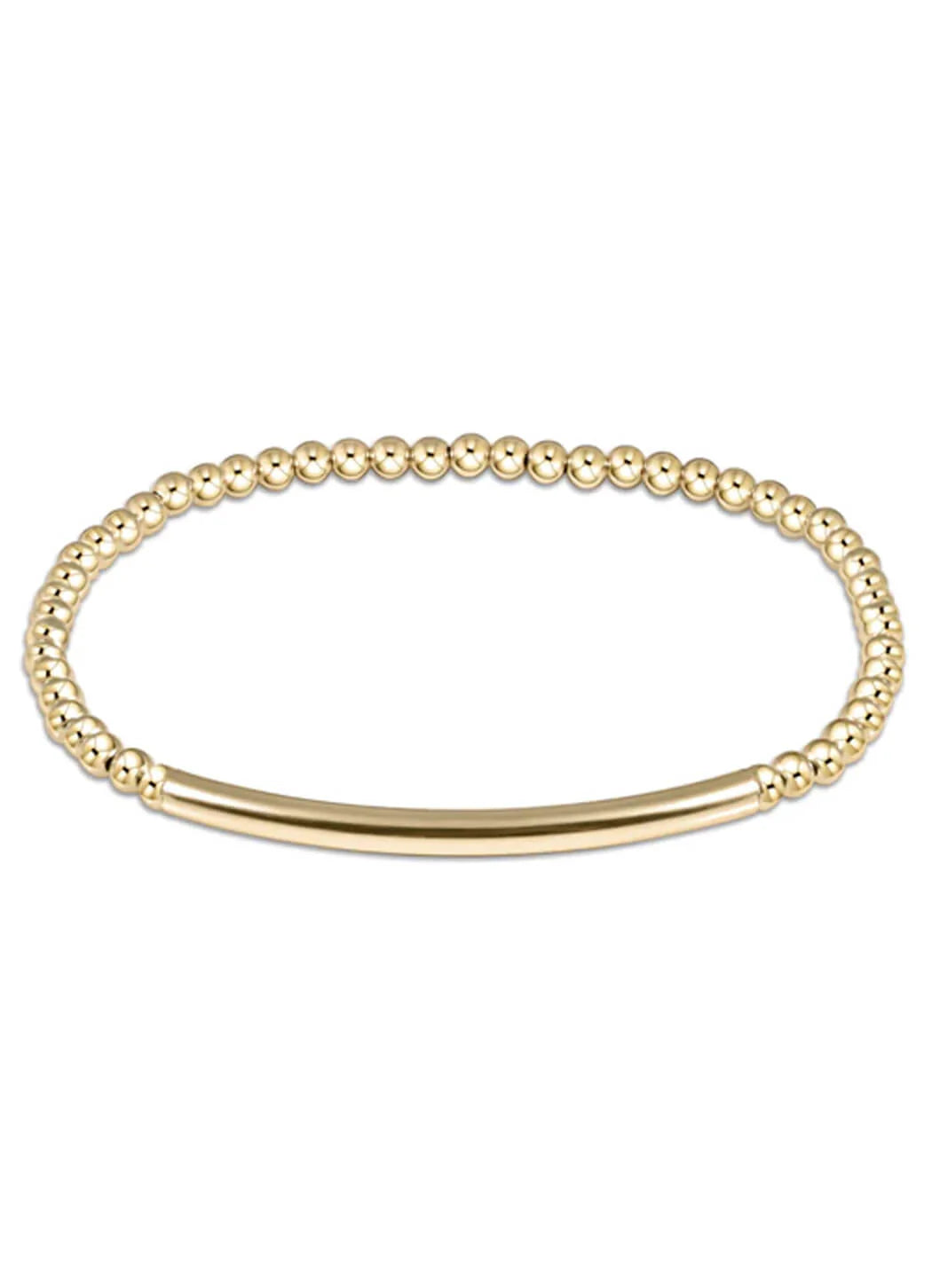 Extends Classic Gold Pattern 3mm Bead Bracelet