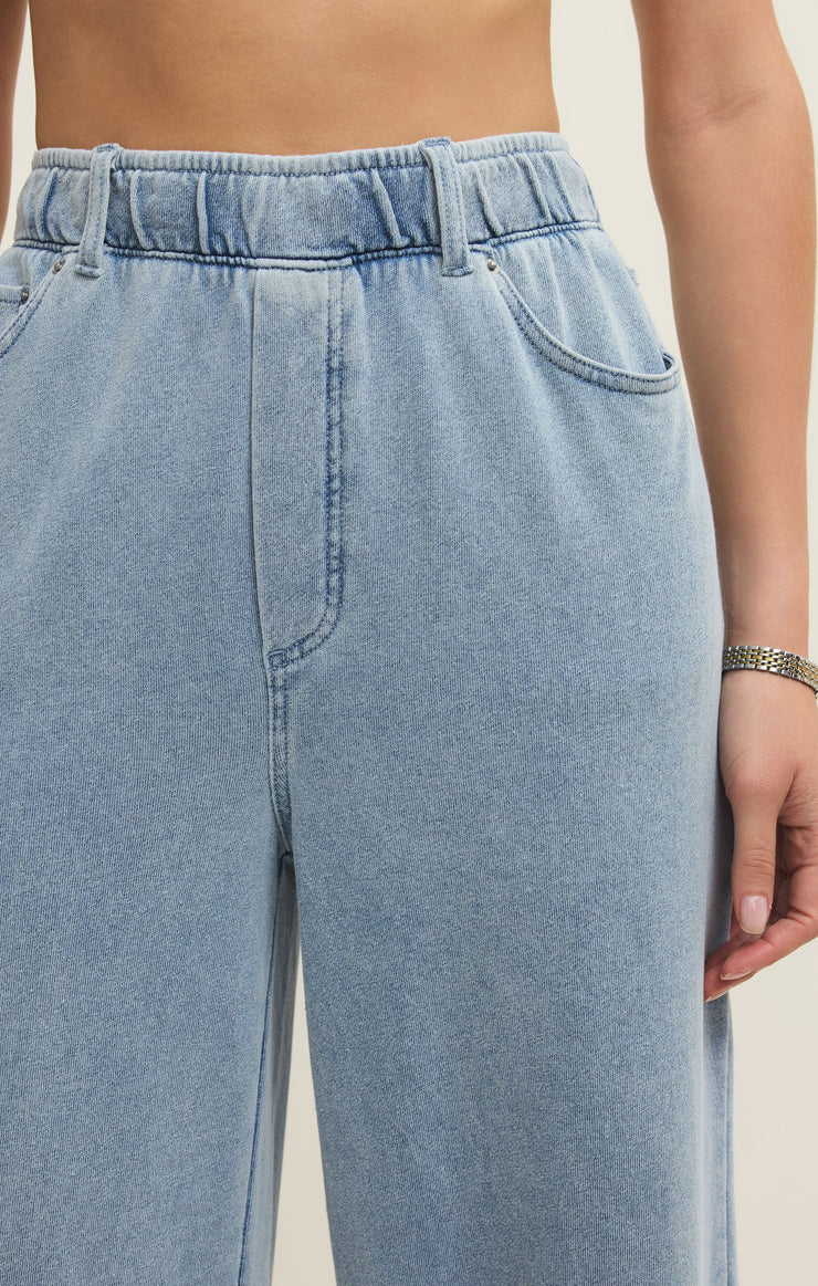 Entourage Knit Denim Pants Ocean Air Indigo
