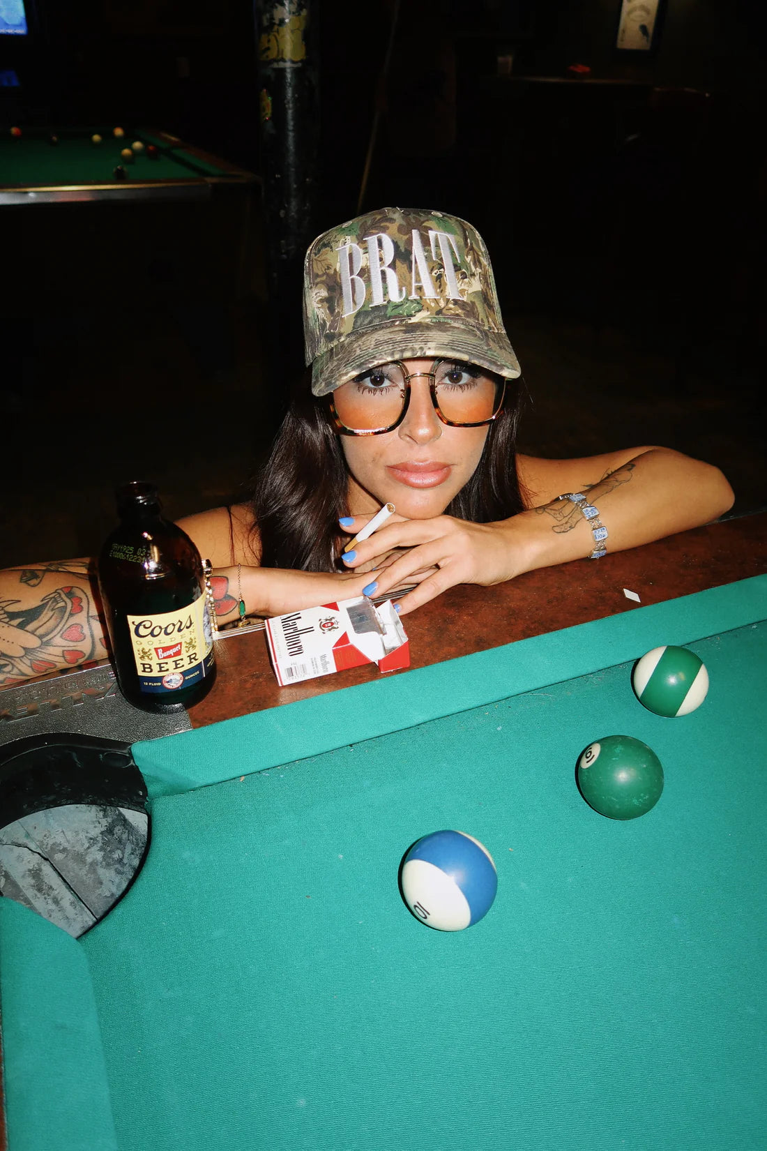 BRAT Trucker Hat Camo