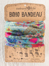 Full Boho Bandeau Blue Garden Patchwork