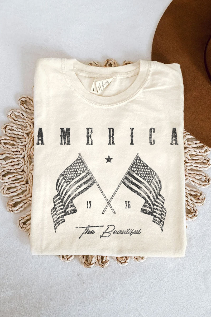 America 1776 Mineral Graphic Tee Mineral Ivory