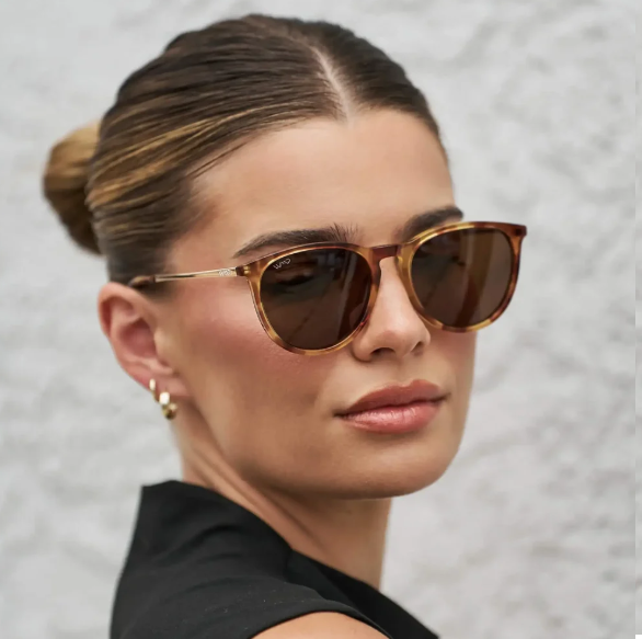 Drew Sunglasses Maple Tortoise | Dark Brown