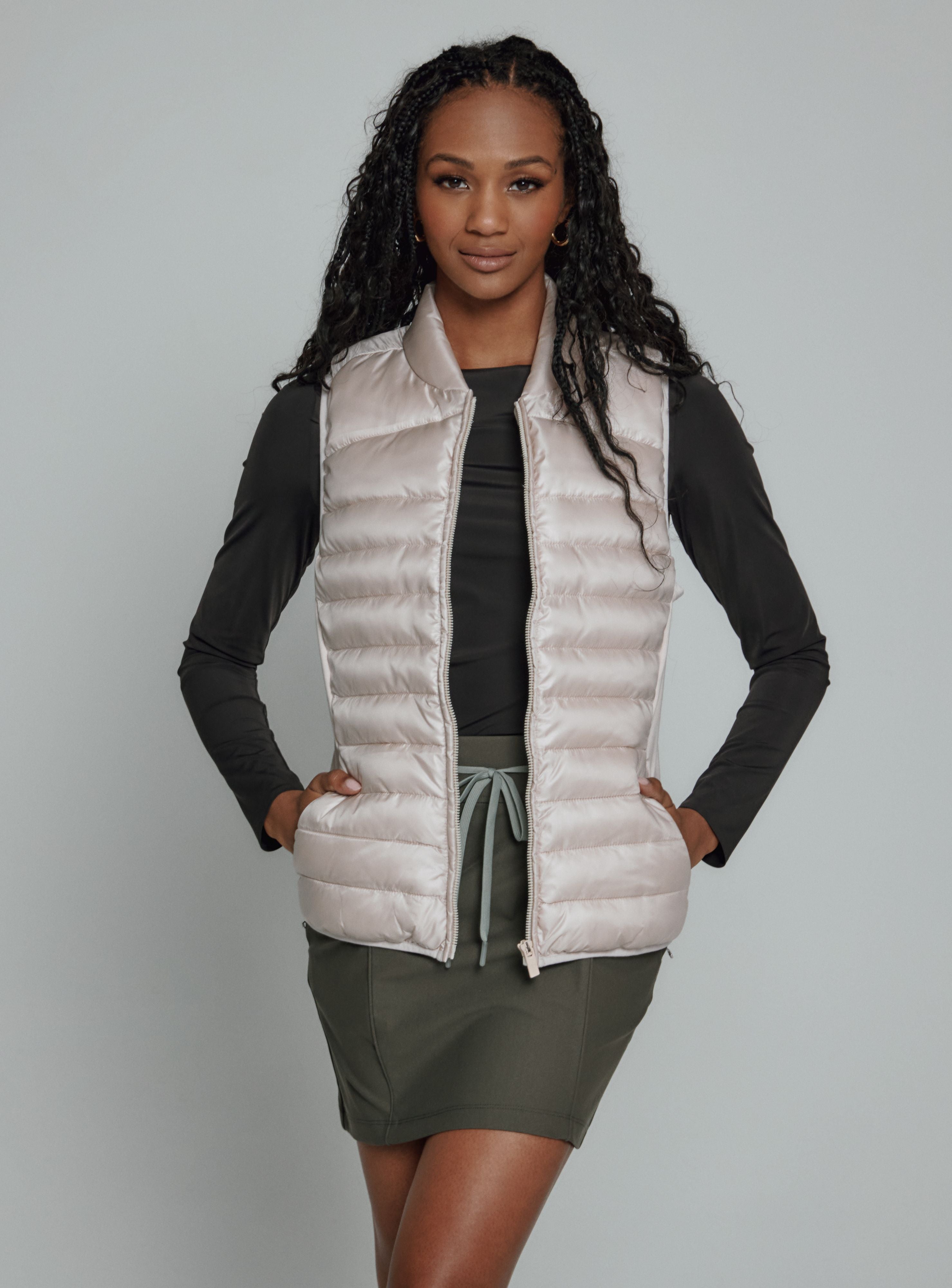 Andes Puffer Vest Pearl