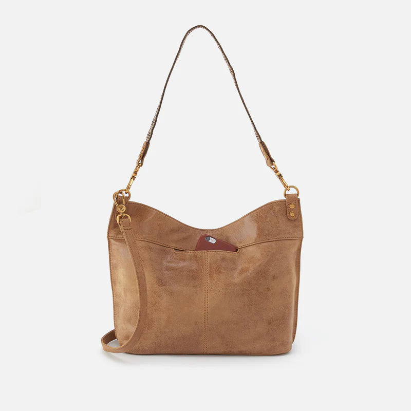 Pier Buffed Leather Shoulder Bag