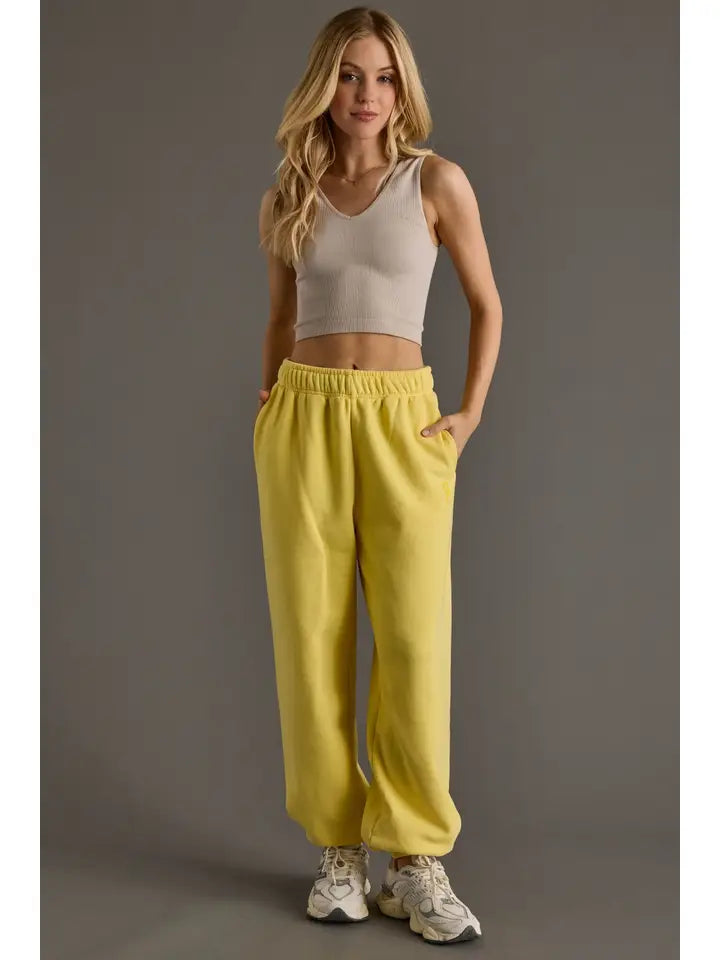 Relaxed Fit Sweatpants Yellow