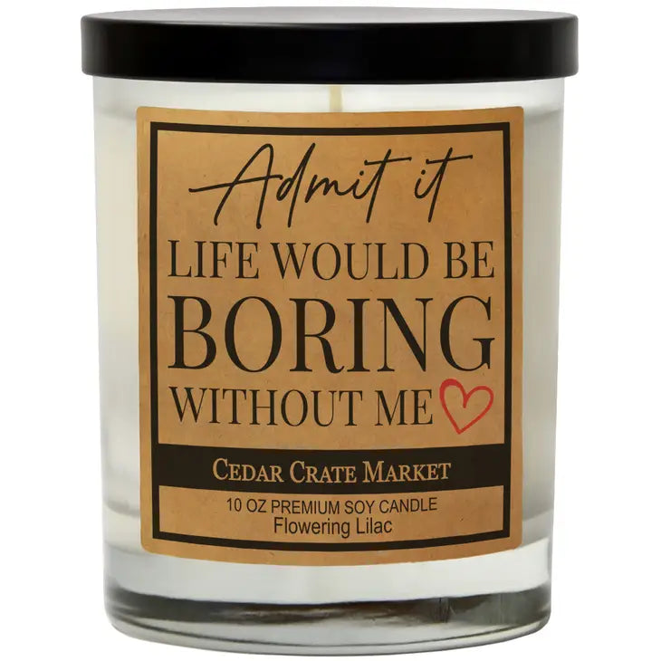USA Made Kraft Label Snarky Candle - 10 OZ