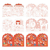 Dogs Coloring Book + Stickers
