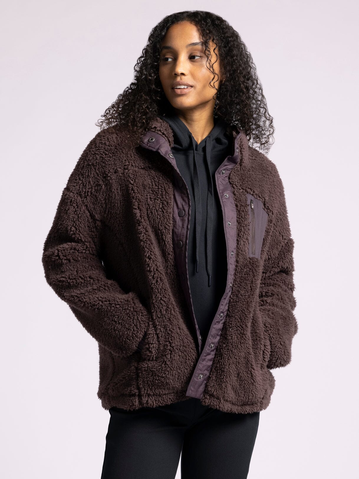 Kimble Sherpa Jacket Raisin