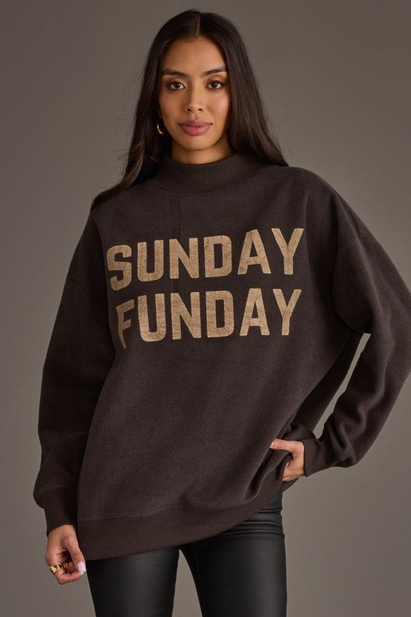 Game Day | Sunday Funday Reversible Sweatshirt Dark Gray
