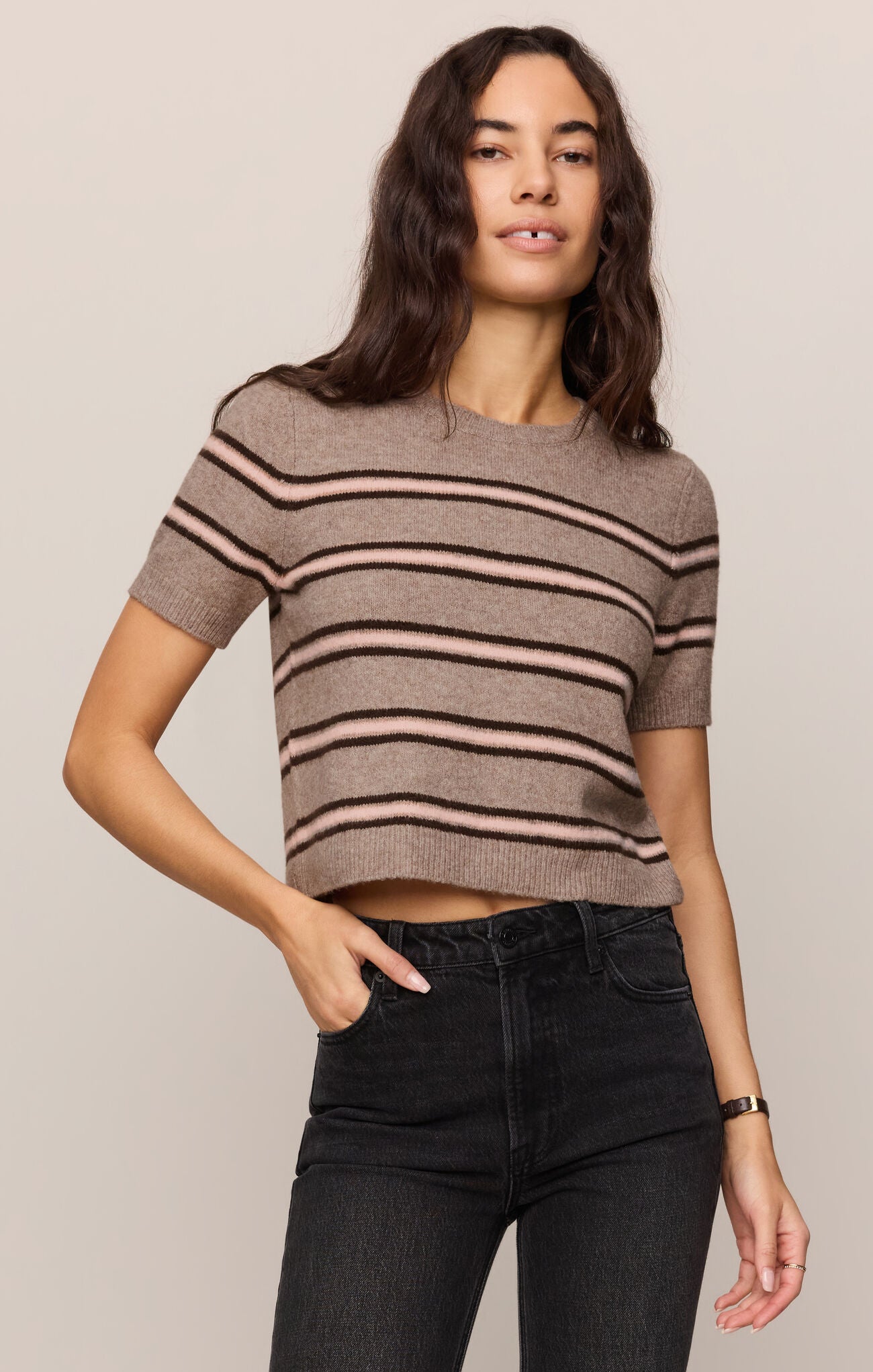 Gatewood Stripe Sweater Heather Ash