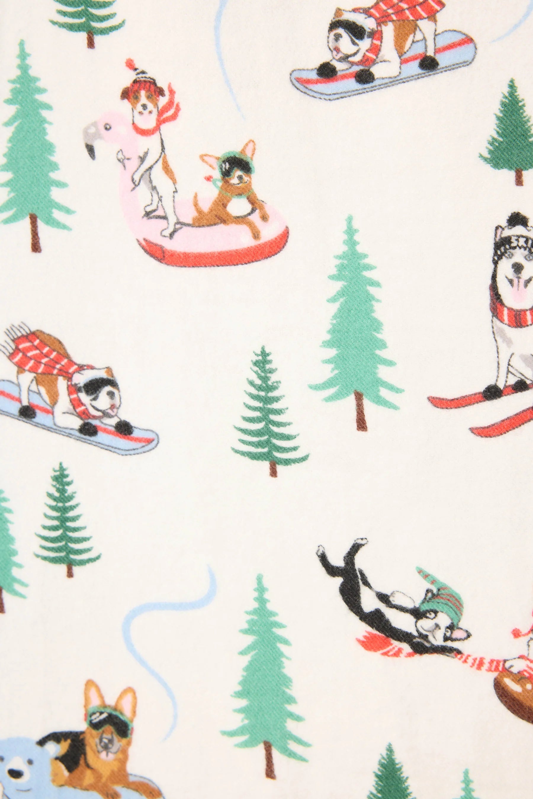 Flannel PJ Set Sleigh All Day