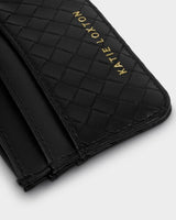 Nova Woven Texture Cardholder Black