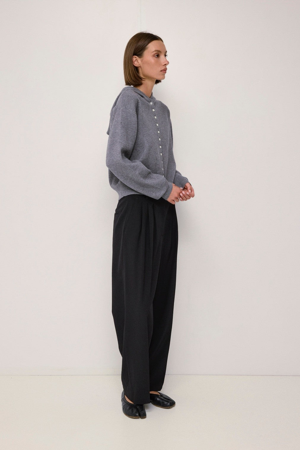 Grace Buttoned Hooded Sweater
