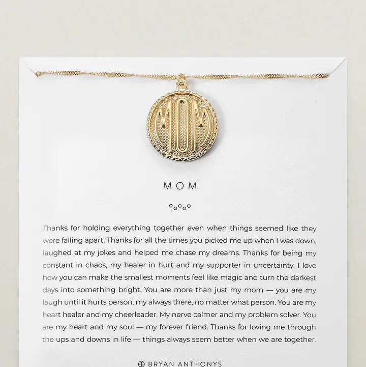 Mom Heirloom Coin Necklace