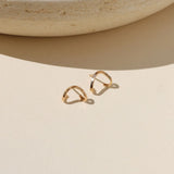 Valley Studs I Textured Stud Earrings