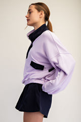 French Terry Playful Set Sweet Lavender + Navy