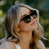 Dakota Sunglasses Glossy Black | Black Gradient