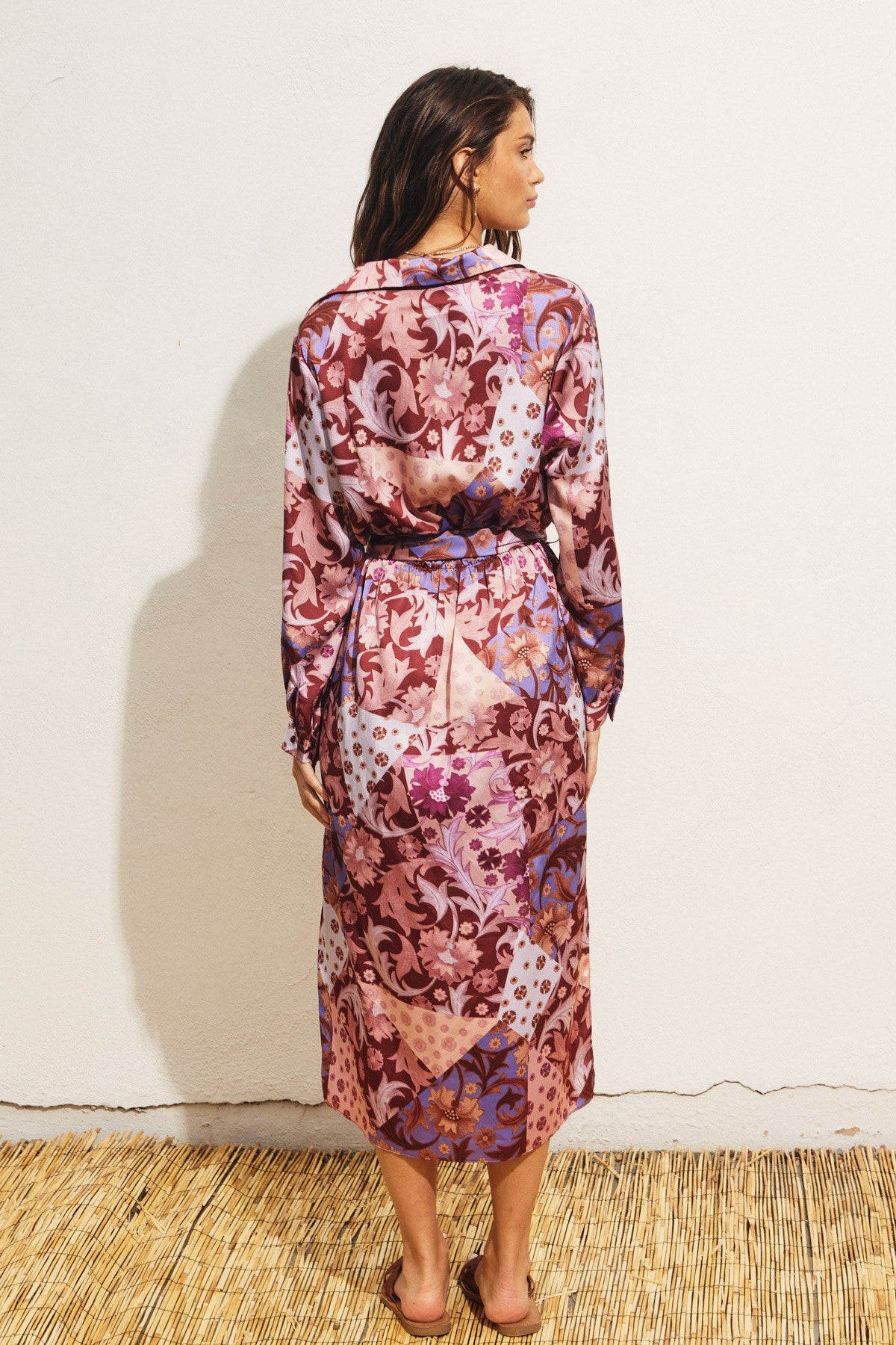 Kleos Midi Shirt Dress Plum Violet
