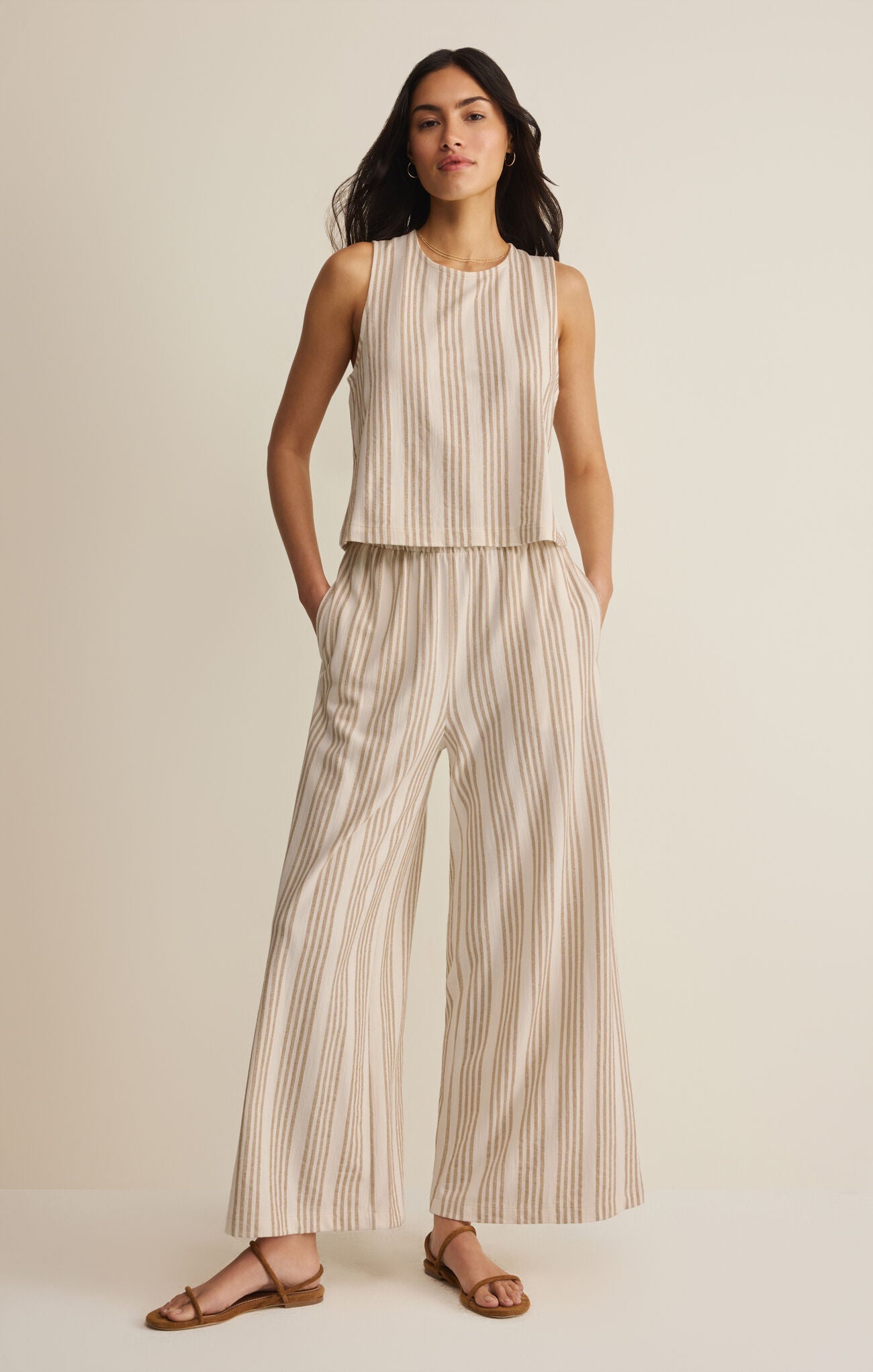 Scout Knit Striped Pants Cloud