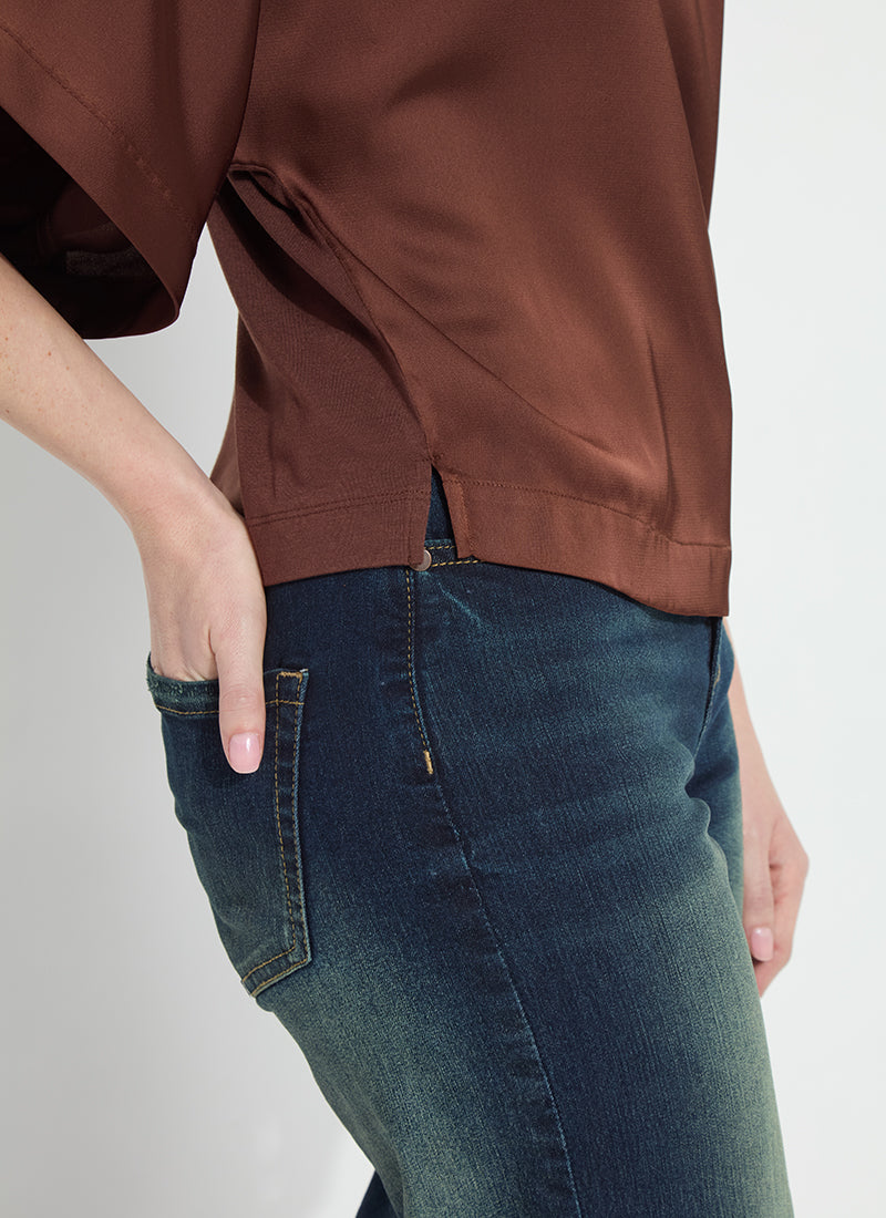 Ginger Mix Media Dolman Tee Maple