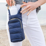 HydroBag Crossbody Island Navy Blue | Greek Stripe