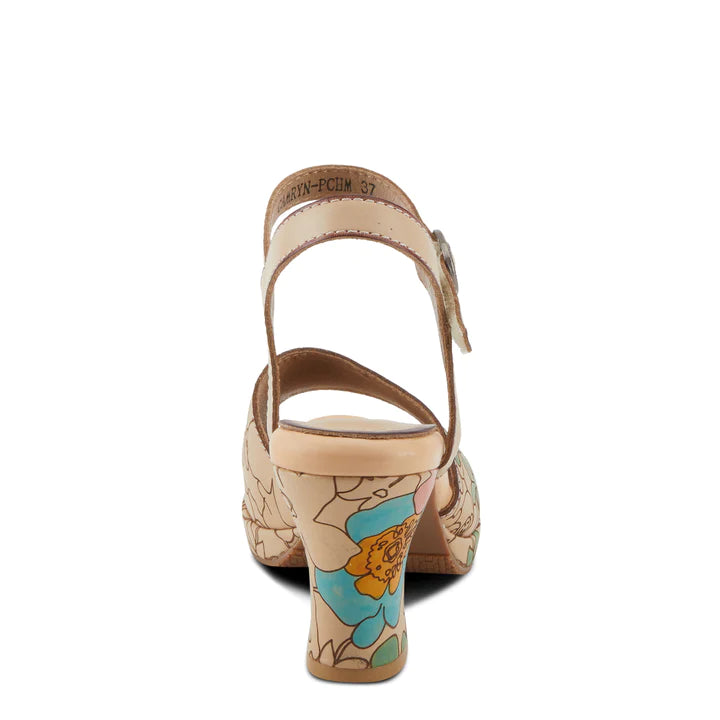 Camryn Heels Peach Multi