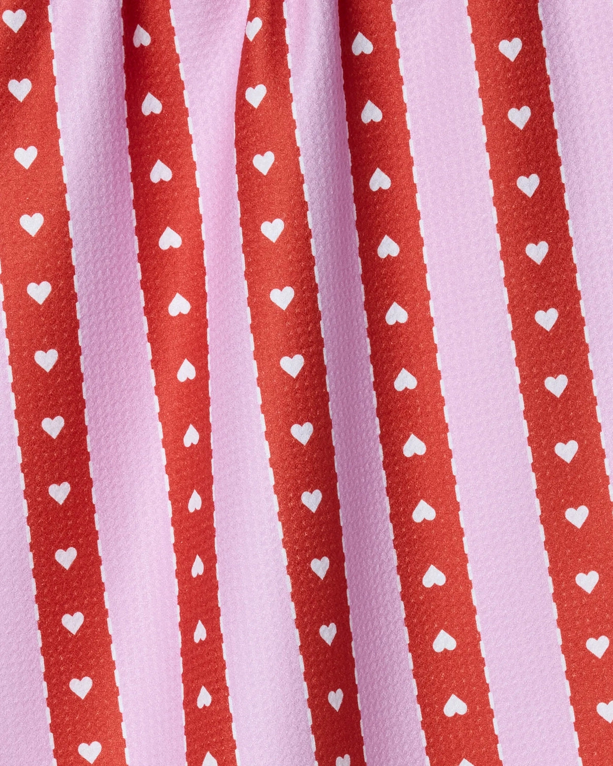 Geometry Tea Towel Ribbon Hearts
