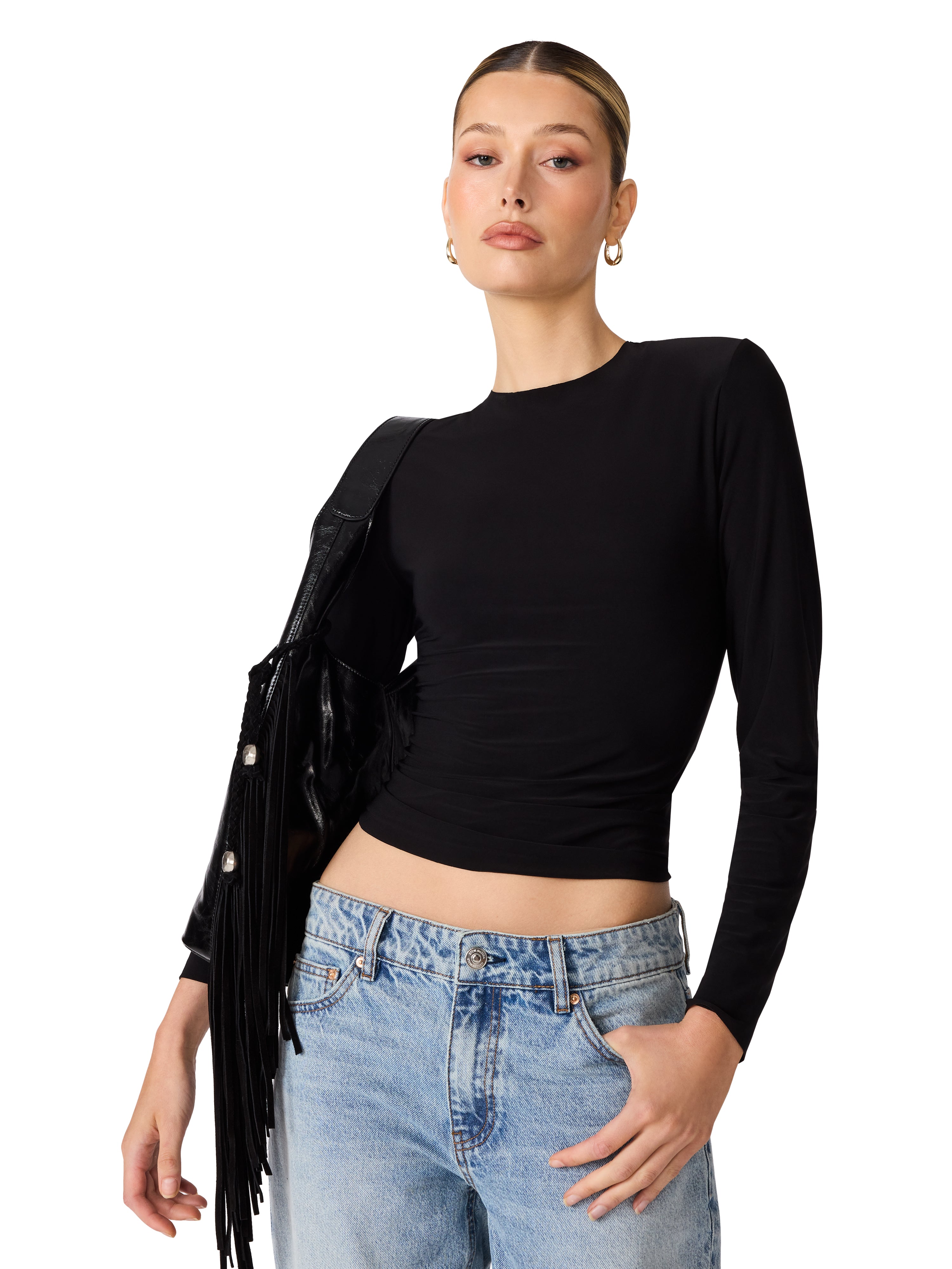 Seline Knit Top Black