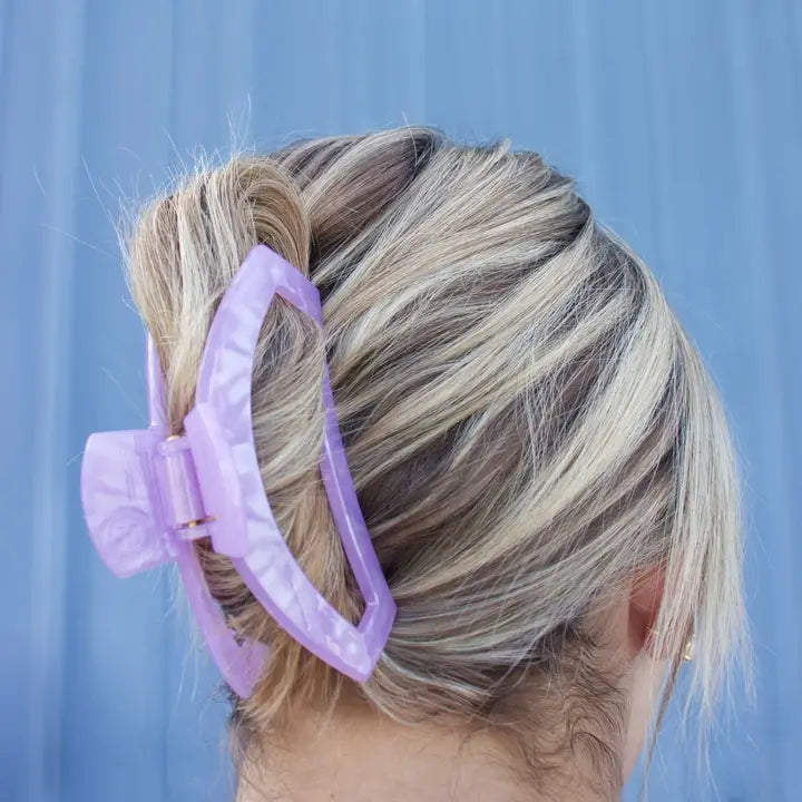 Open Large Hair Clip Lavender Mist