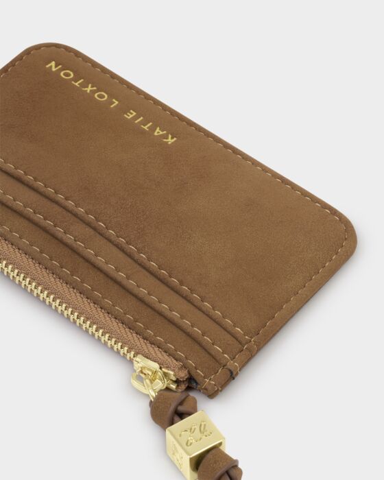 Gift Boxed Coin & Card Holder Caramel