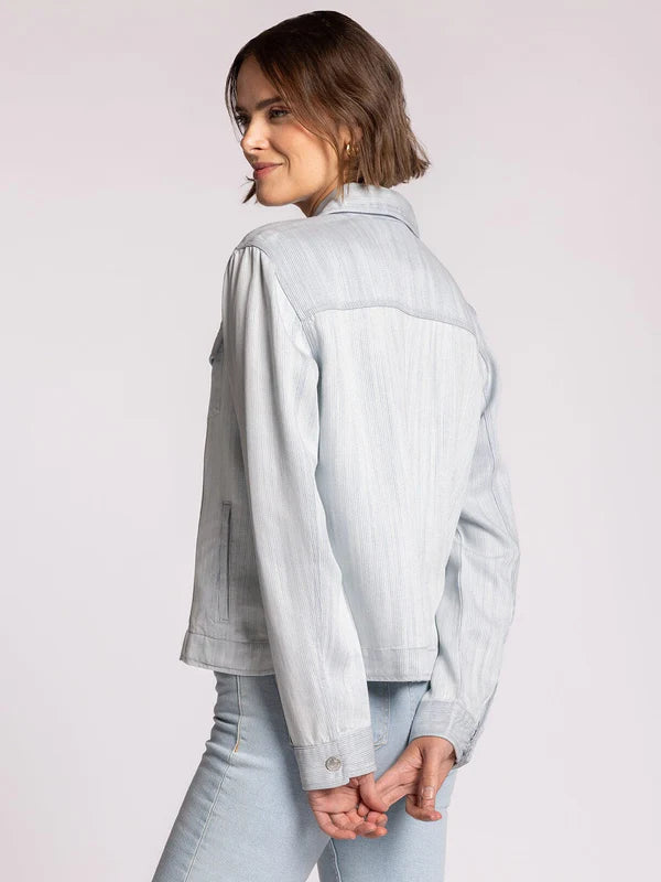 Jackie Relaxed Fit Jacket Mia Pinstripe