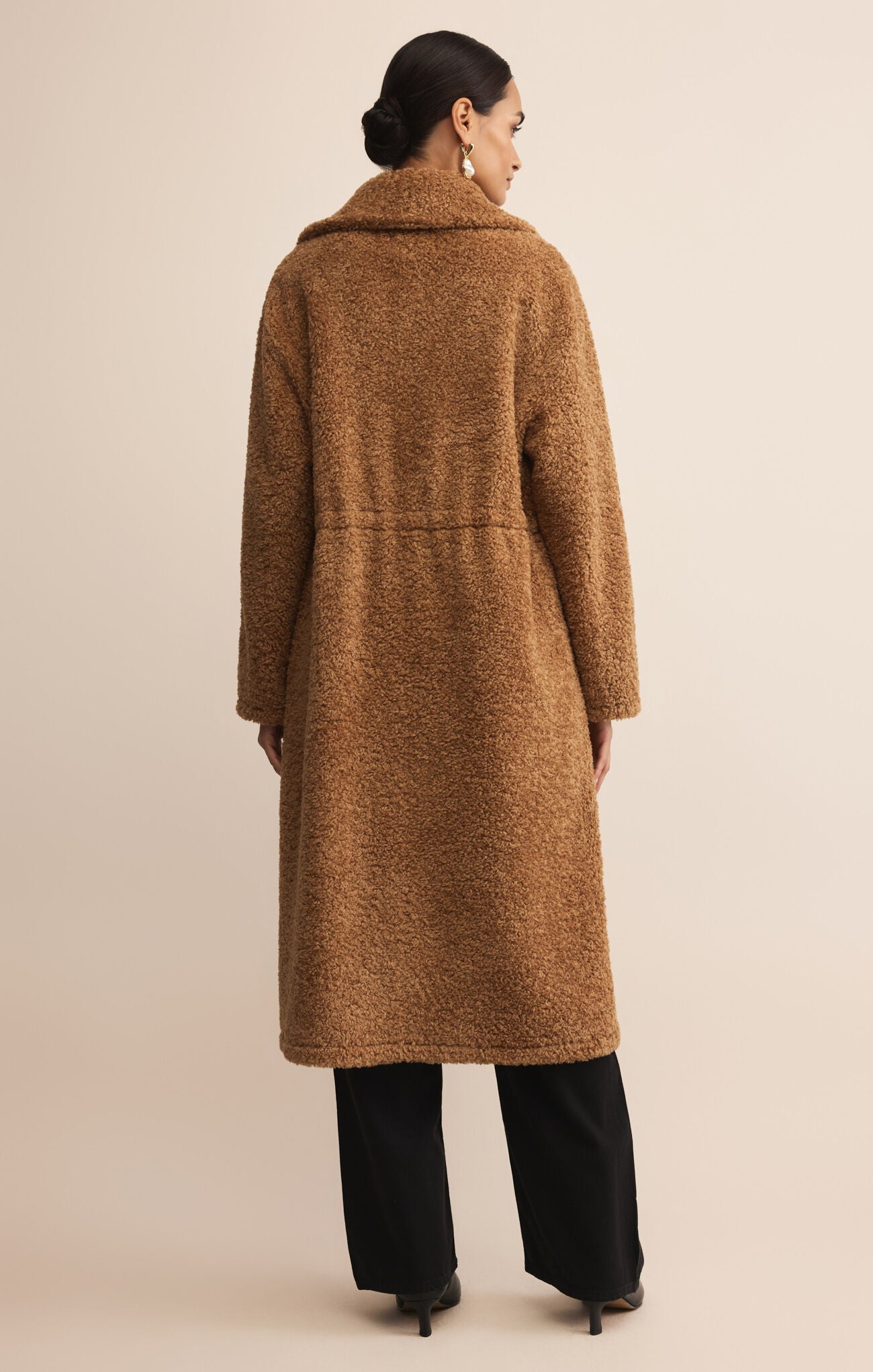 Calgary Teddy Coat Coconut