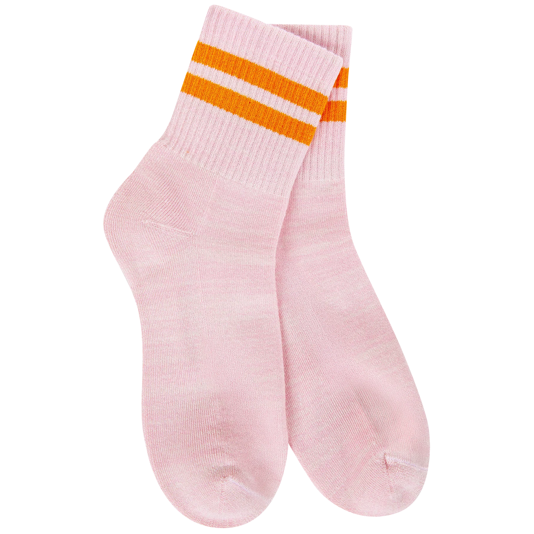 Weekend Rugby Mini Crew Sport Socks Rose + Carrot Stripe