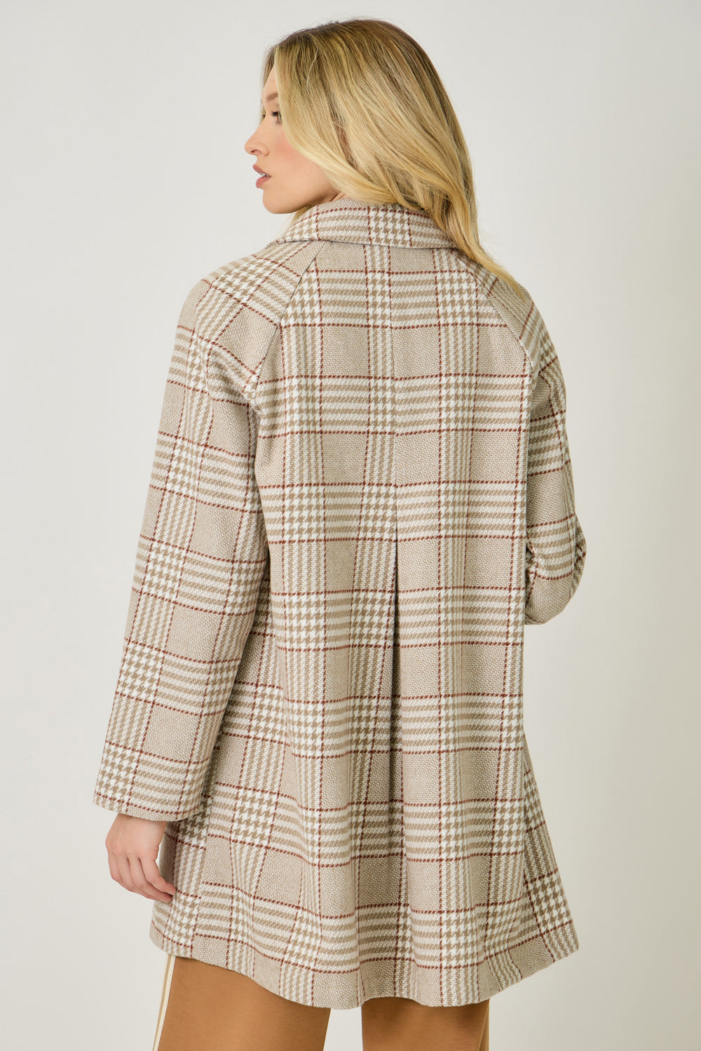 Single Breasted Midi Coat Oatmeal Mix