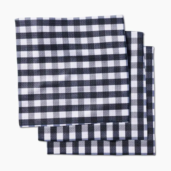 Geometry Dishcloth Set Midnight Flannel