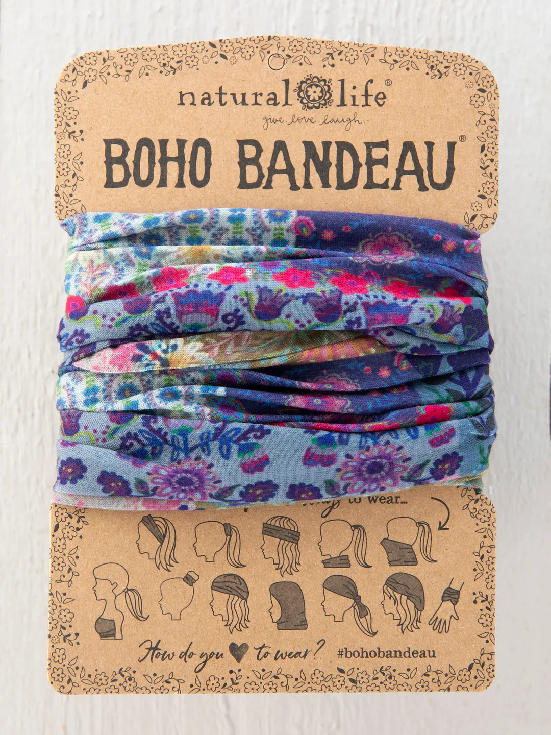 Full Boho Bandeau Blue Patchwork