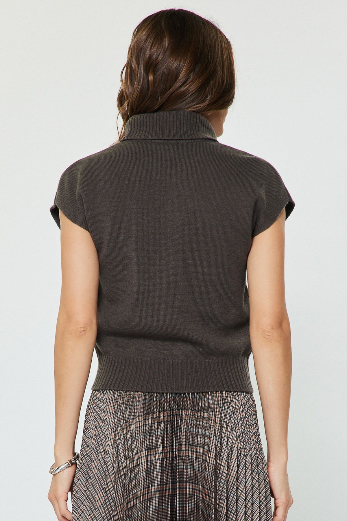 Wool Soft Knit Sweater Top Stone