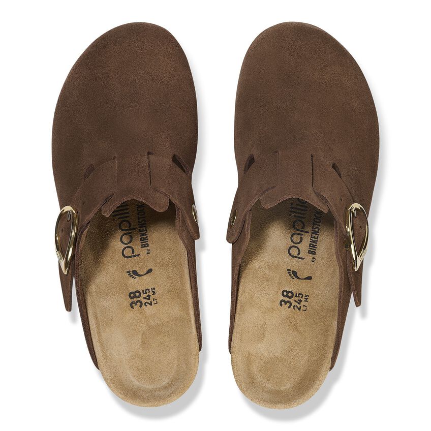 Fanny Clog Wedges Dark Tea