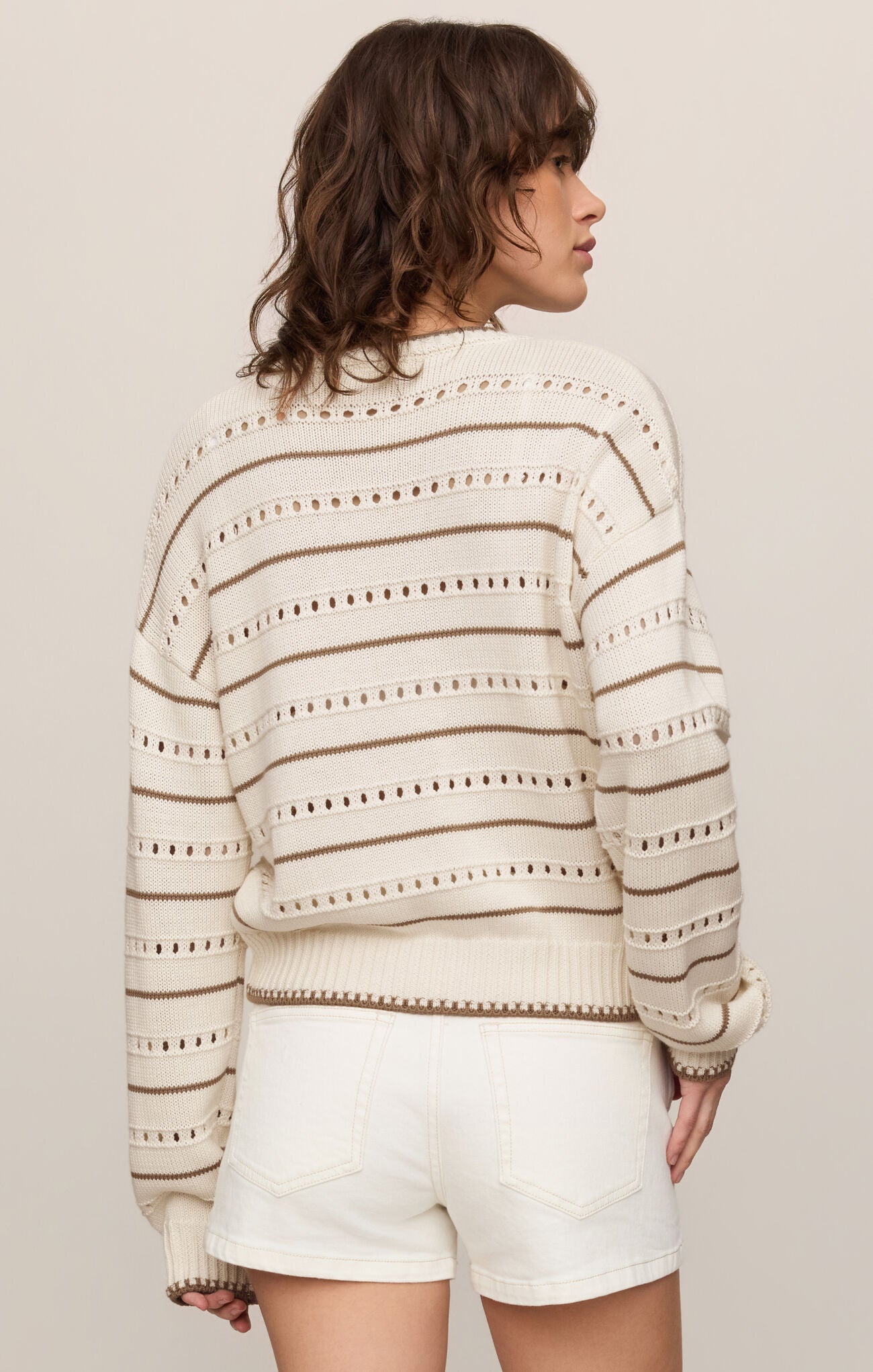 Darby Stripe Sweater Sandstone
